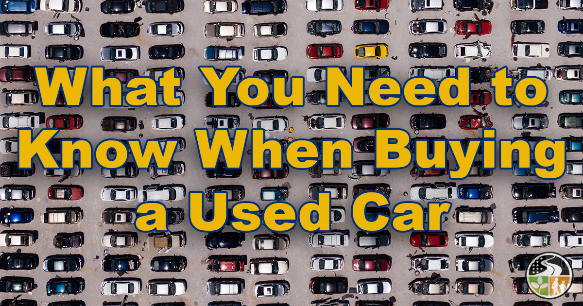 Picking out a car on a used car lot