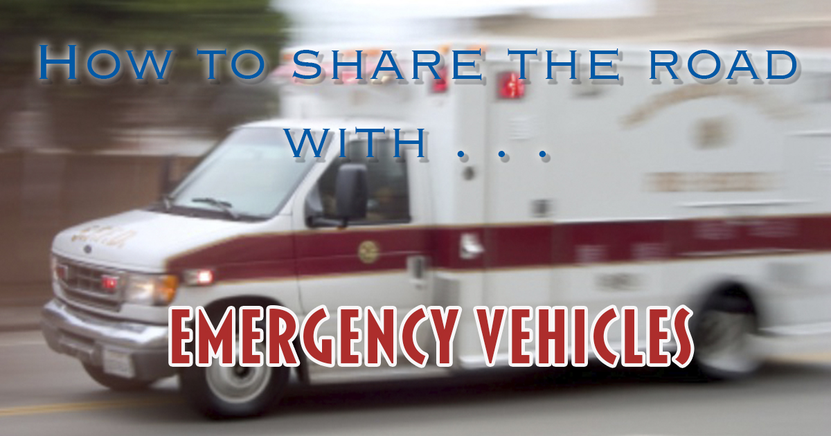 Emergency vehicle responding to a call